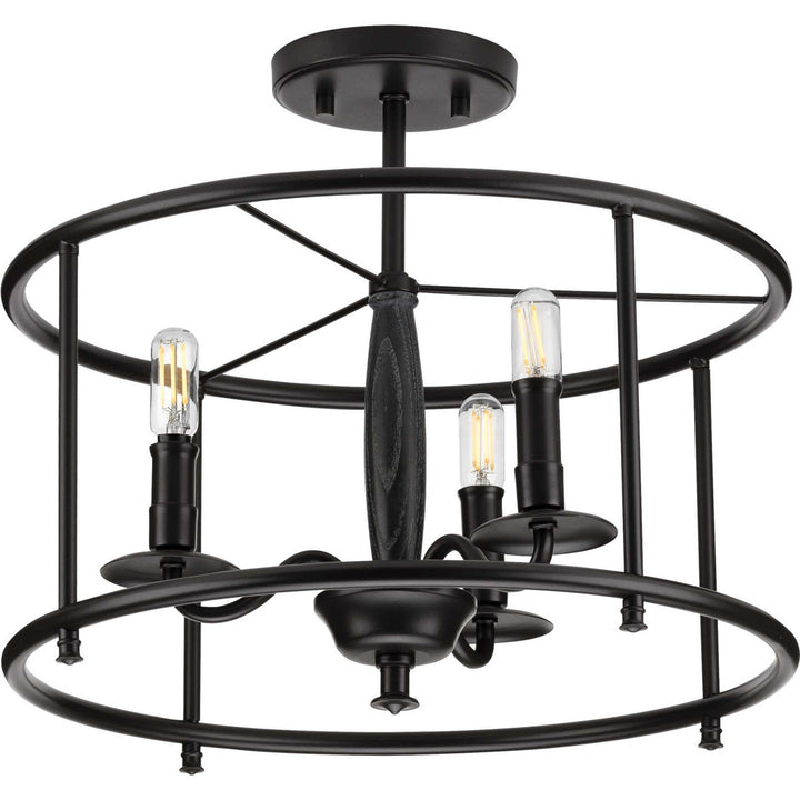 Progress Durrell P350150-031 Ceiling Light - Black