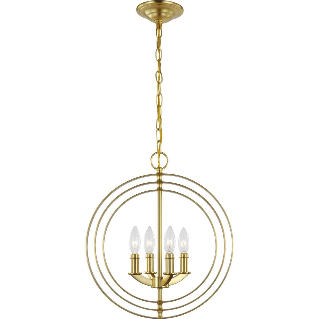 Progress Equinox P3827-12 Chandelier Light - Satin Brass
