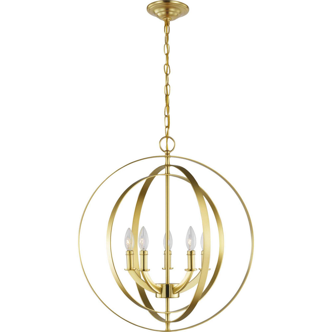 Progress Equinox P3841-12 Chandelier Light - Satin Brass