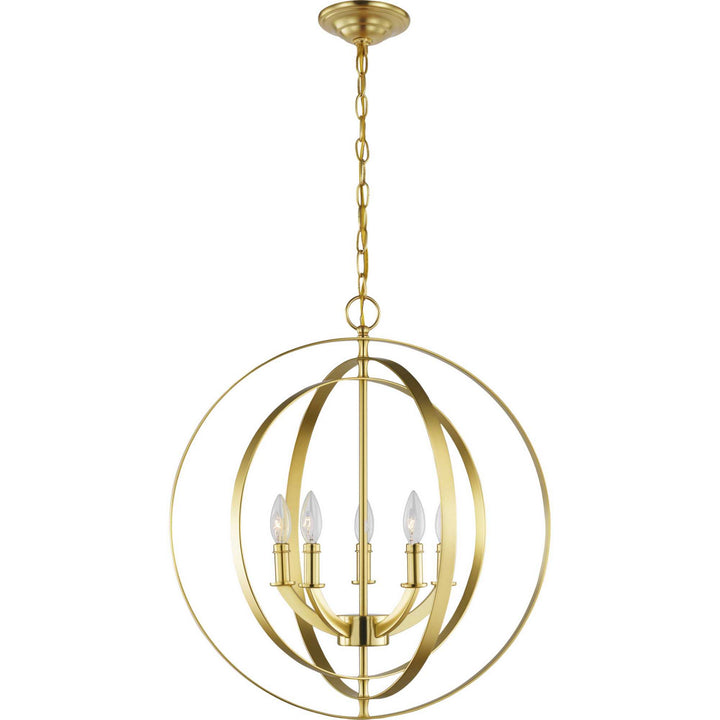 Progress Equinox P3841-12 Chandelier Light - Satin Brass