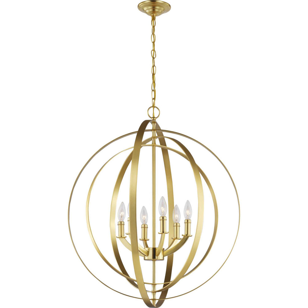Progress Equinox P3889-12 Pendant Light - Satin Brass
