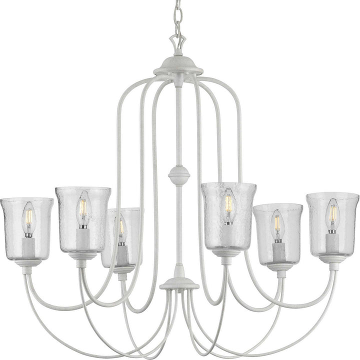 Progress Bowman P400195-151 Chandelier Light - Cottage White