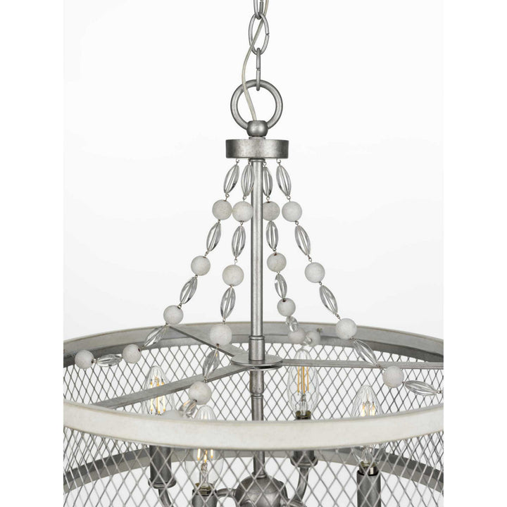 Progress Austelle P400204-141 Chandelier Light - Galvanized Finish