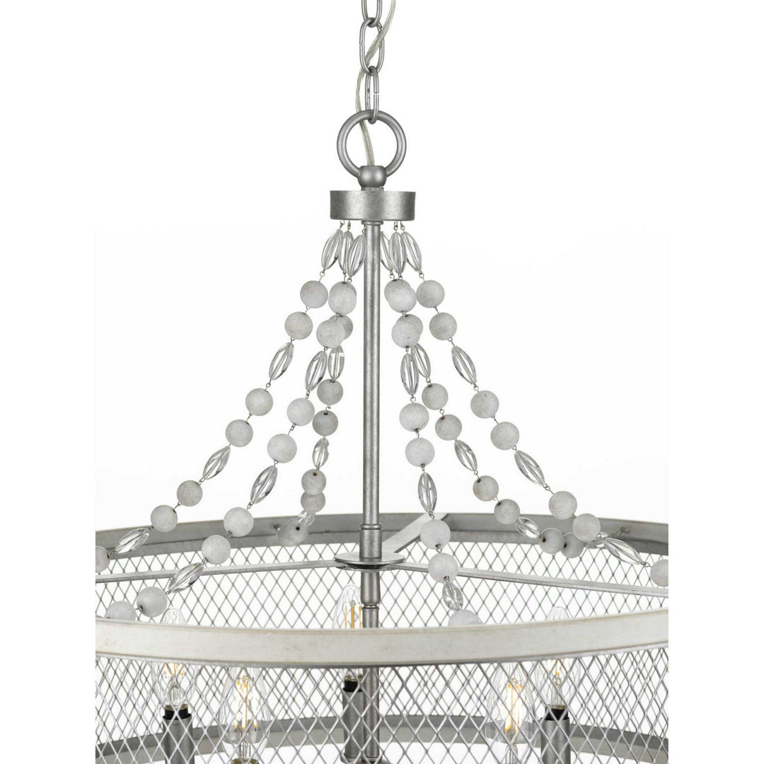Progress Austelle P400205-141 Chandelier Light - Galvanized Finish