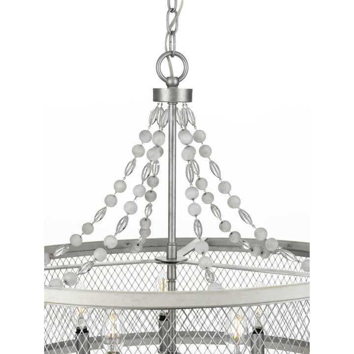 Progress Austelle P400205-141 Chandelier Light - Galvanized Finish