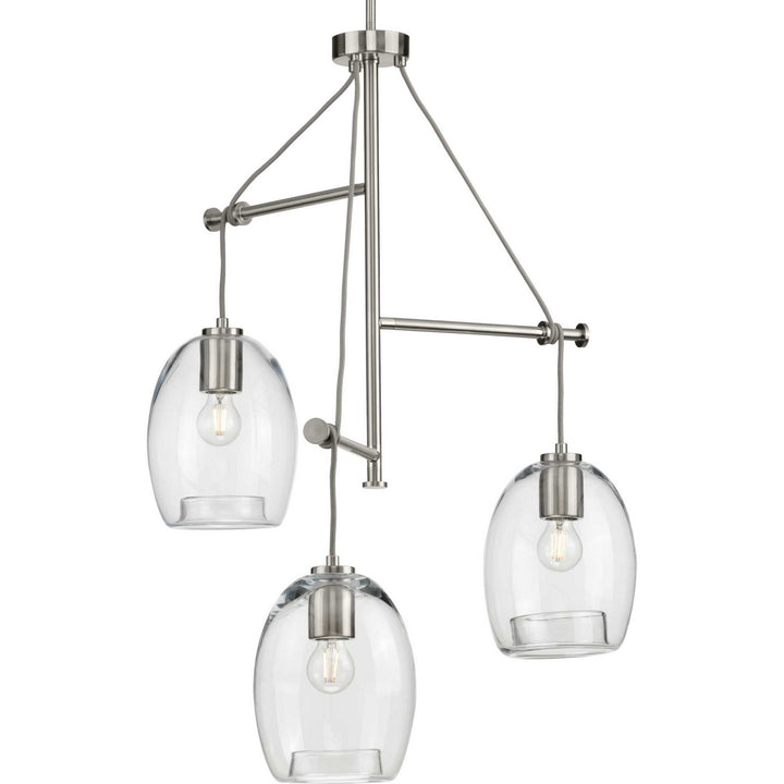 Progress Caisson P500160-009 Chandelier Light - Brushed Nickel