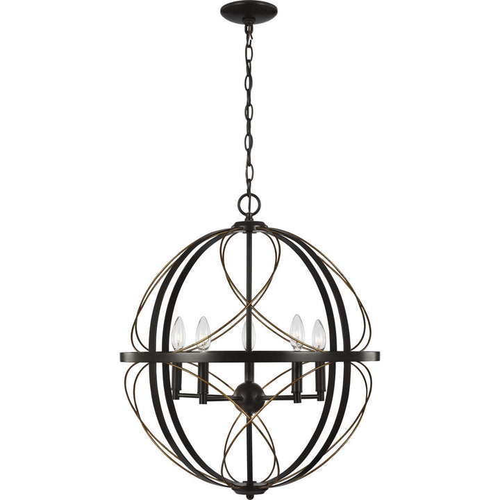 Progress Brandywine P500287-020 Chandelier Light - Antique Bronze