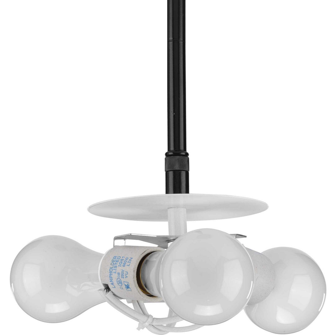 Progress Lighting P5199-31 Markor Three Light Pendant Utility Light Black
