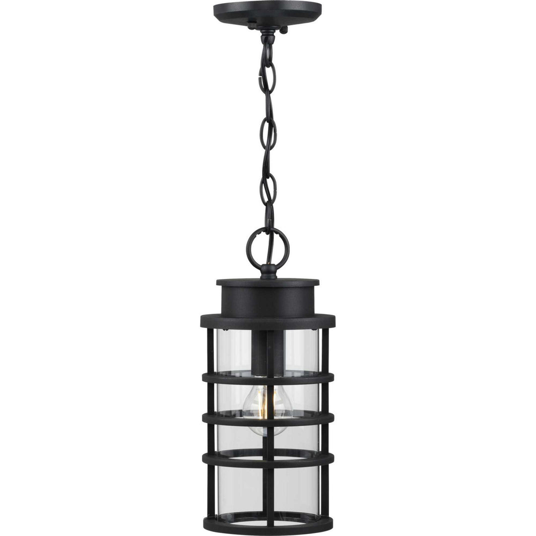 Progress Lighting P550061-031 Port Royal One Light Hanging Lantern Outdoor Black