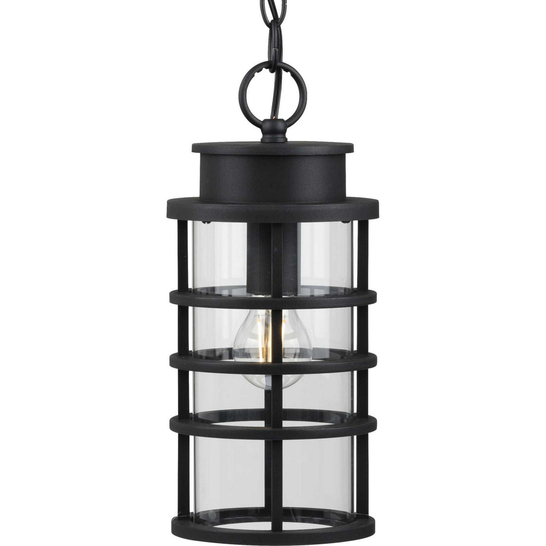 Progress Lighting P550061-031 Port Royal One Light Hanging Lantern Outdoor Black