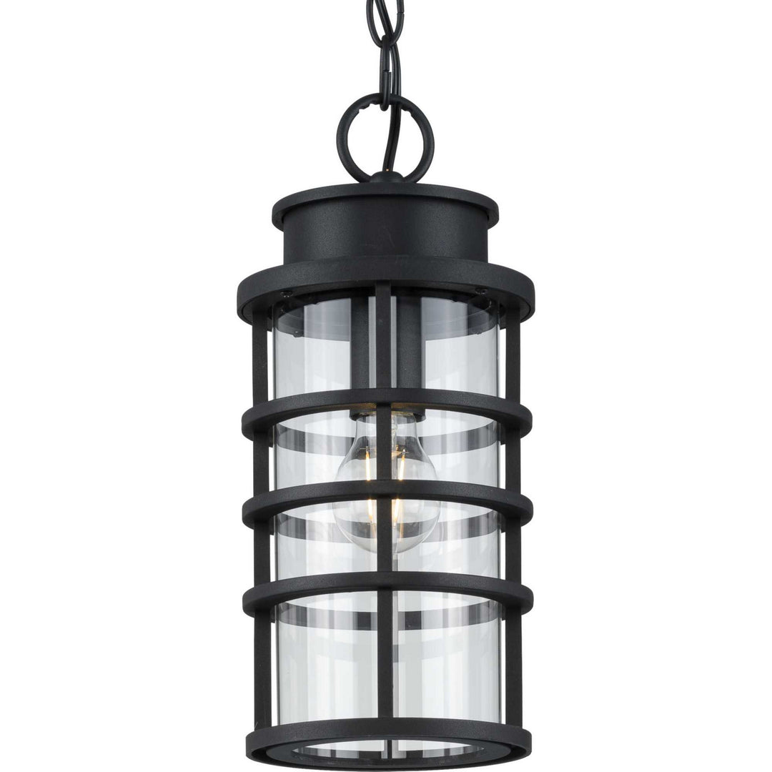 Progress Lighting P550061-031 Port Royal One Light Hanging Lantern Outdoor Black
