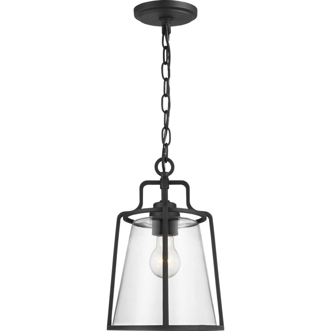 Progress Lighting P550065-031 Benton Harbor One Light Hanging Lantern Outdoor Black