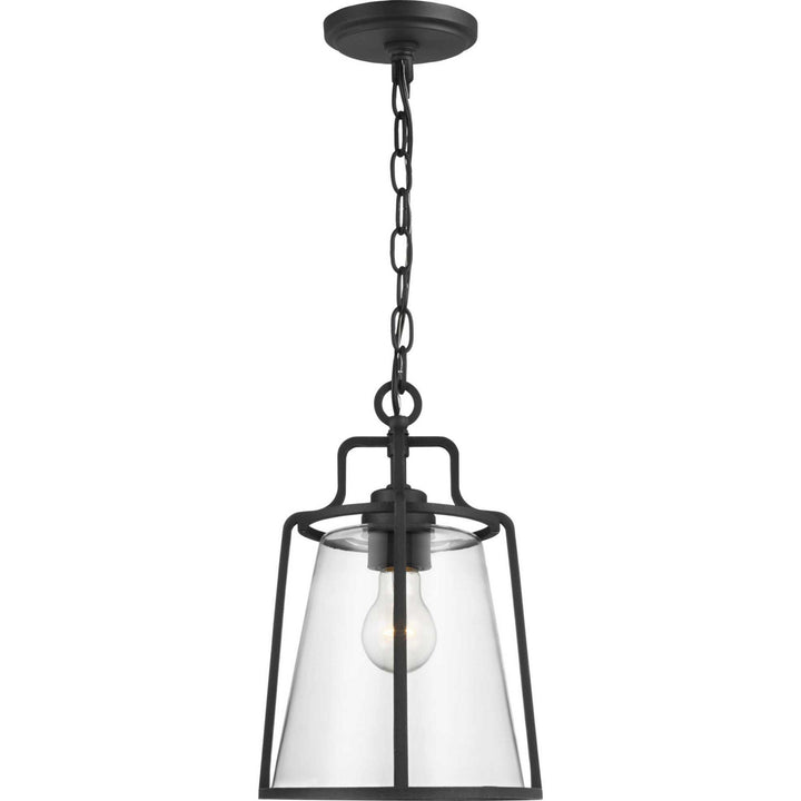 Progress Lighting P550065-031 Benton Harbor One Light Hanging Lantern Outdoor Black