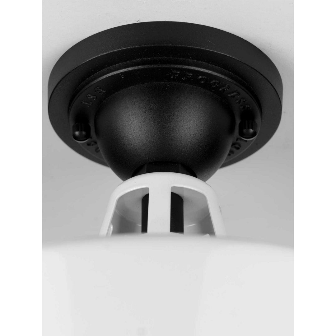 Progress Lighting P550070-030 Cedar Springs One Light Semi Flush Mount Outdoor White