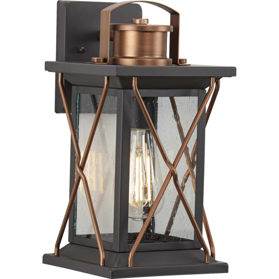 Progress Lighting P560156-020 Barlowe One Light Wall Lantern Outdoor Bronze / Dark