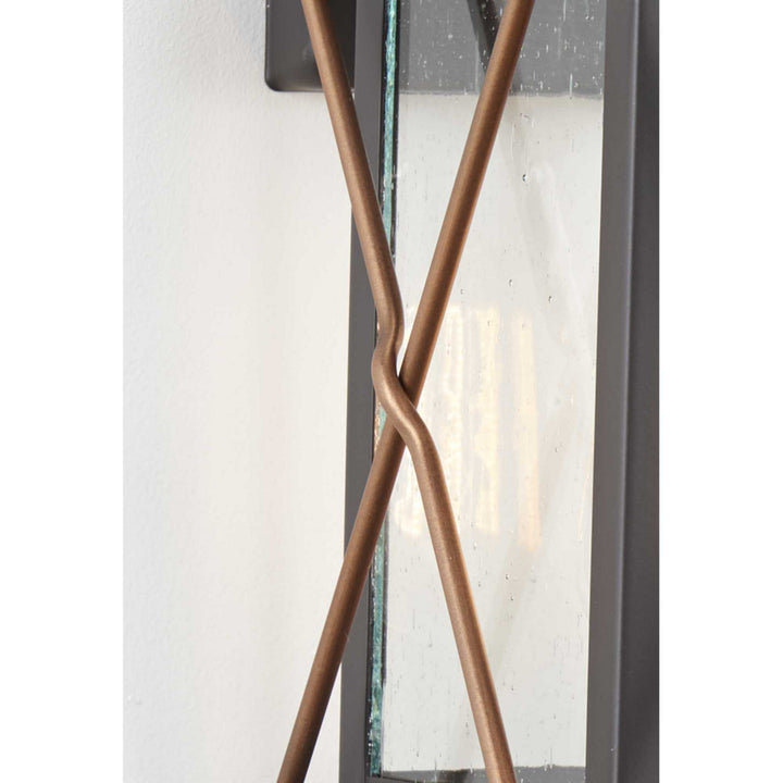 Progress Lighting P560156-020 Barlowe One Light Wall Lantern Outdoor Bronze / Dark