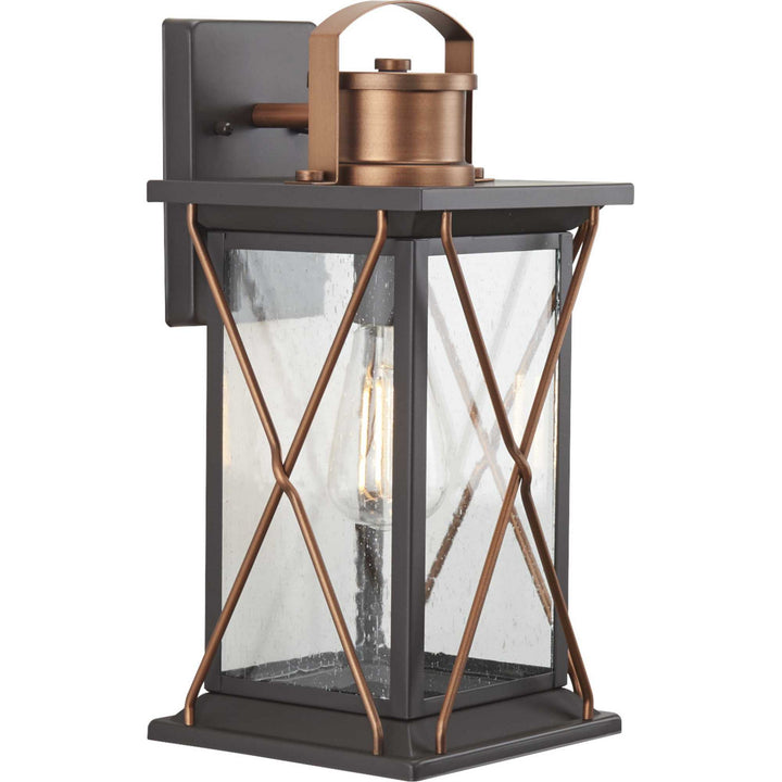 Progress Lighting P560157-020 Barlowe One Light Wall Lantern Outdoor Bronze / Dark