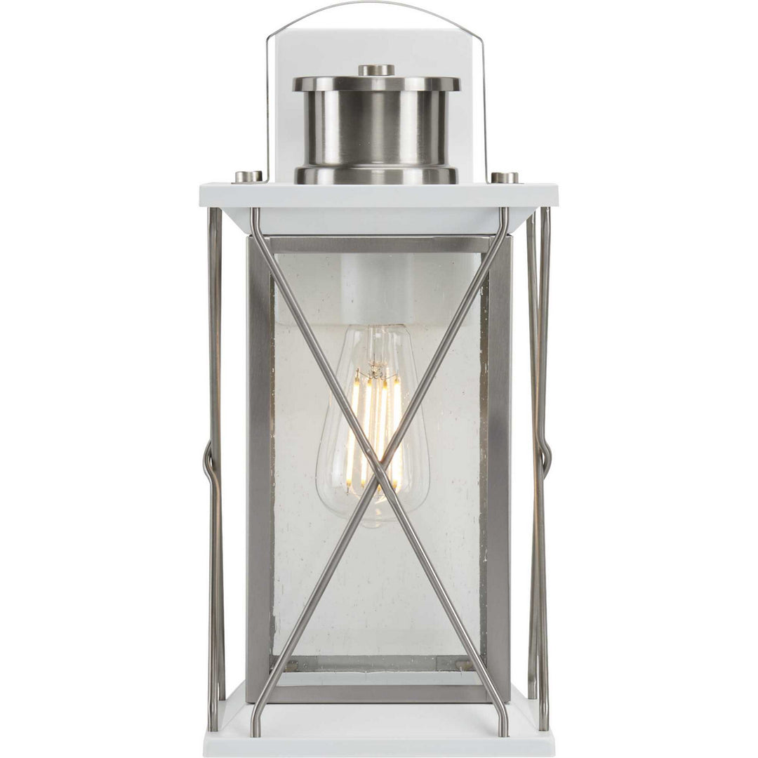 Progress Lighting P560157-135 Barlowe One Light Wall Lantern Outdoor Pewter, Nickel, Silver