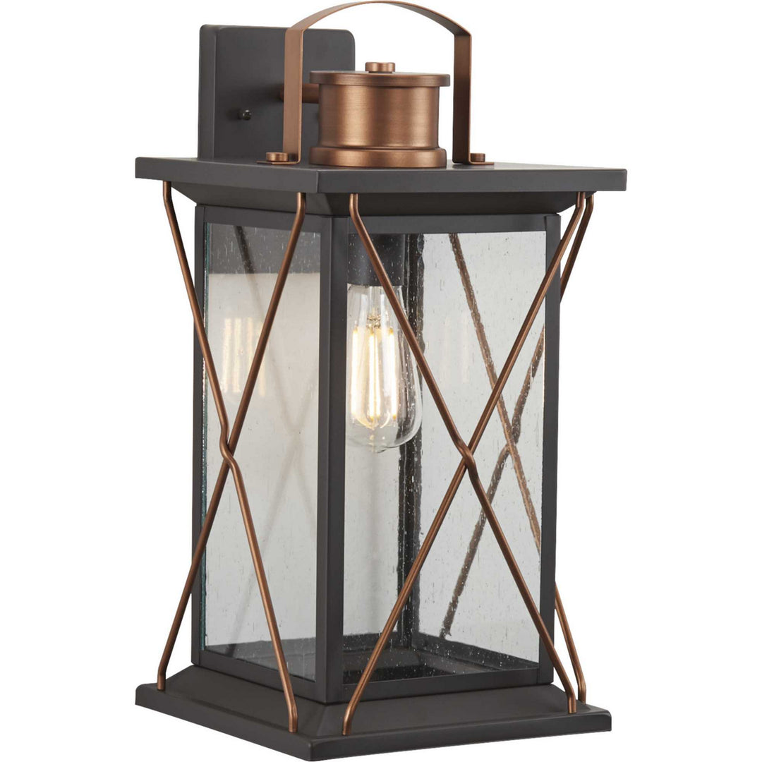 Progress Lighting P560158-020 Barlowe One Light Wall Lantern Outdoor Bronze / Dark
