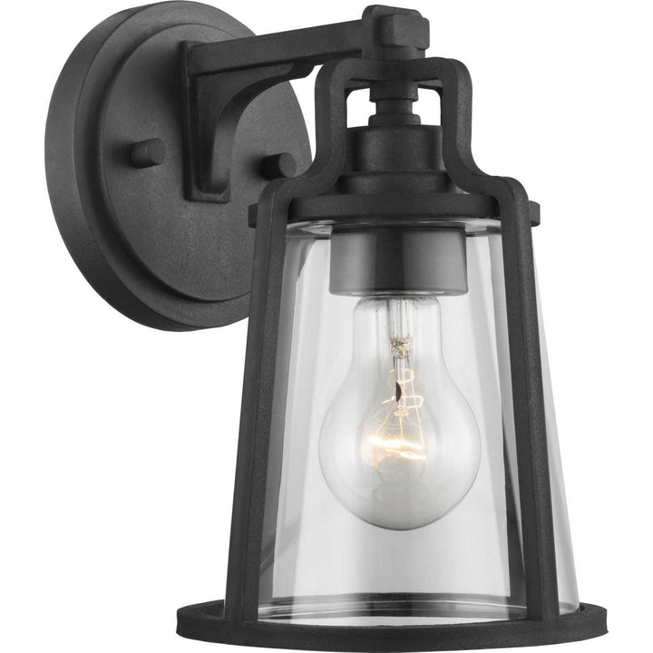 Progress Lighting P560177-031 Benton Harbor One Light Wall Lantern Outdoor Black