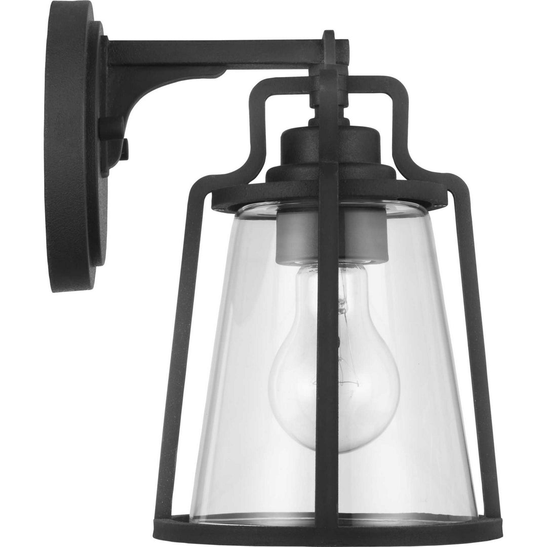 Progress Lighting P560177-031 Benton Harbor One Light Wall Lantern Outdoor Black