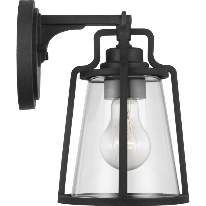 Progress Lighting P560177-031 Benton Harbor One Light Wall Lantern Outdoor Black