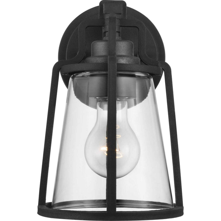 Progress Lighting P560177-031 Benton Harbor One Light Wall Lantern Outdoor Black