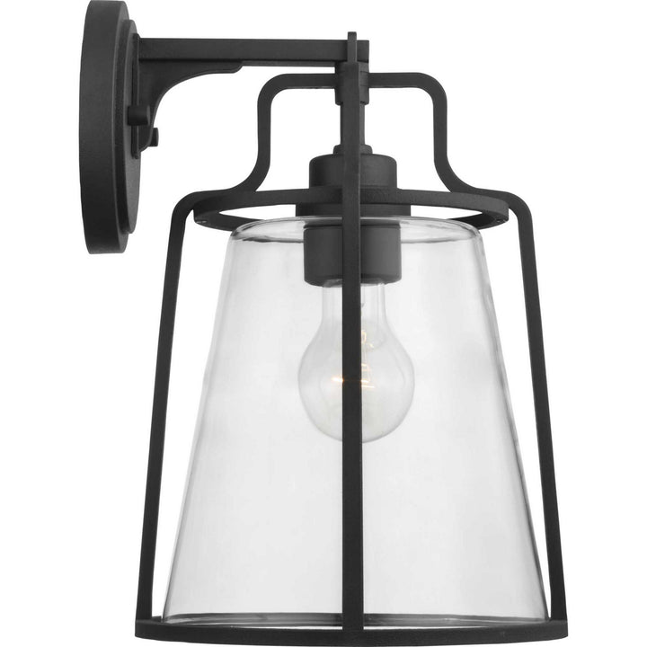 Progress Lighting P560185-031 Benton Harbor One Light Wall Lantern Outdoor Black