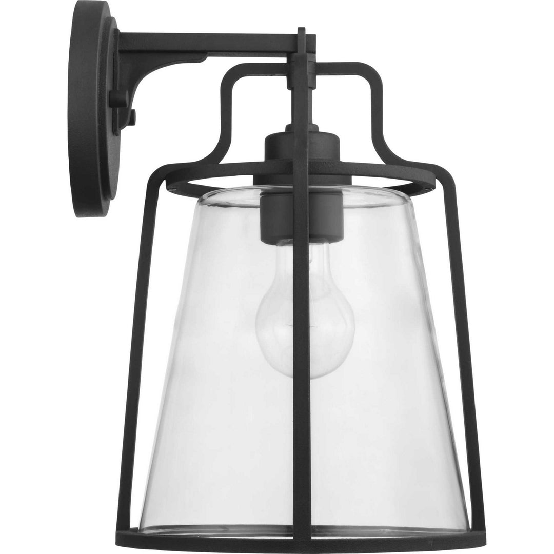 Progress Lighting P560185-031 Benton Harbor One Light Wall Lantern Outdoor Black