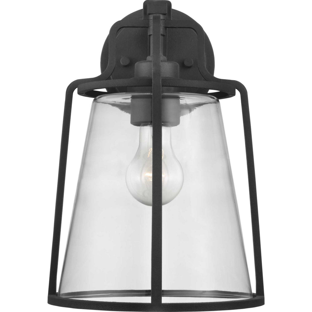 Progress Lighting P560185-031 Benton Harbor One Light Wall Lantern Outdoor Black