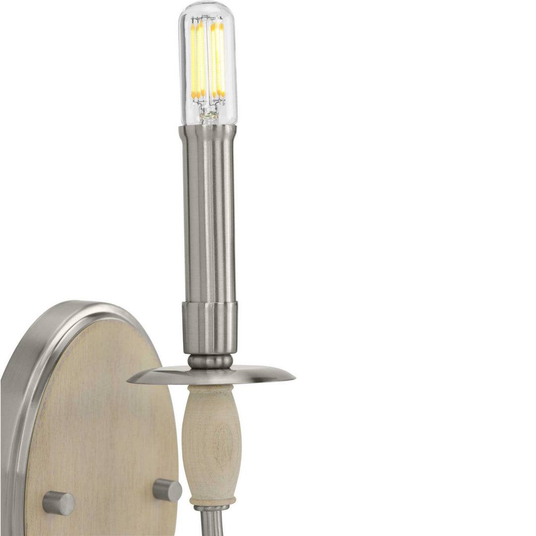 Progress Durrell P710074-009 Wall Light - Brushed Nickel