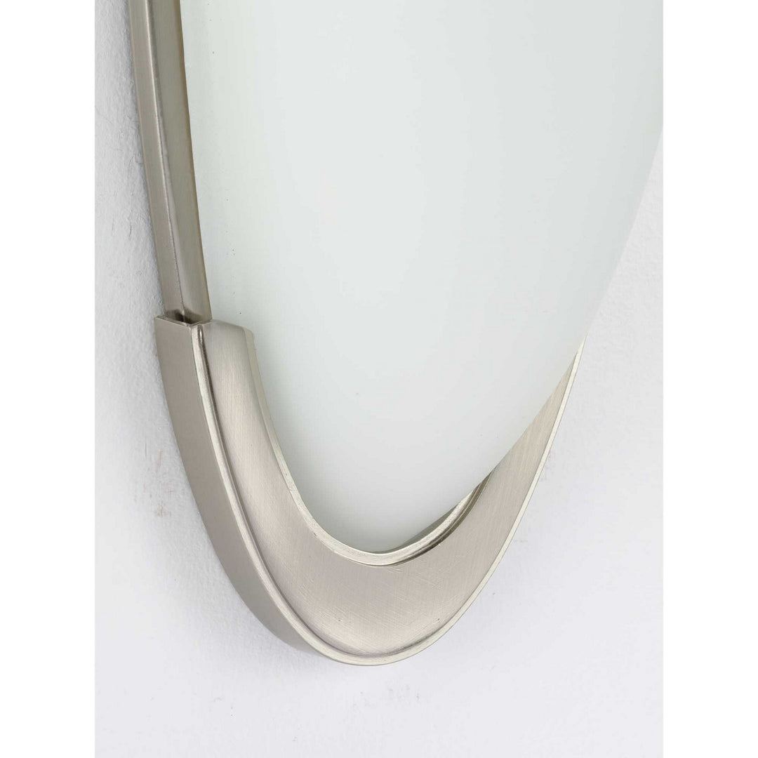 Progress LED Etched Glass Sconce P710079-009-30 Wall Light - Brushed Nickel