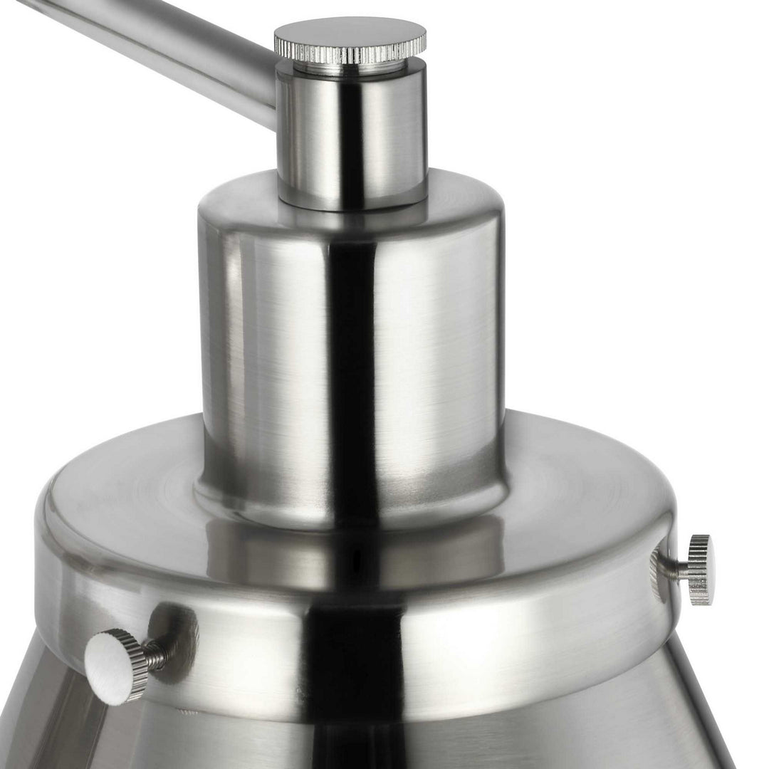 Progress Lighting P710085-009 Hinton One Light Swing Arm Wall Lamp Lamp Pewter, Nickel, Silver
