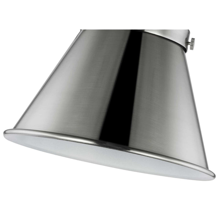Progress Lighting P710085-009 Hinton One Light Swing Arm Wall Lamp Lamp Pewter, Nickel, Silver