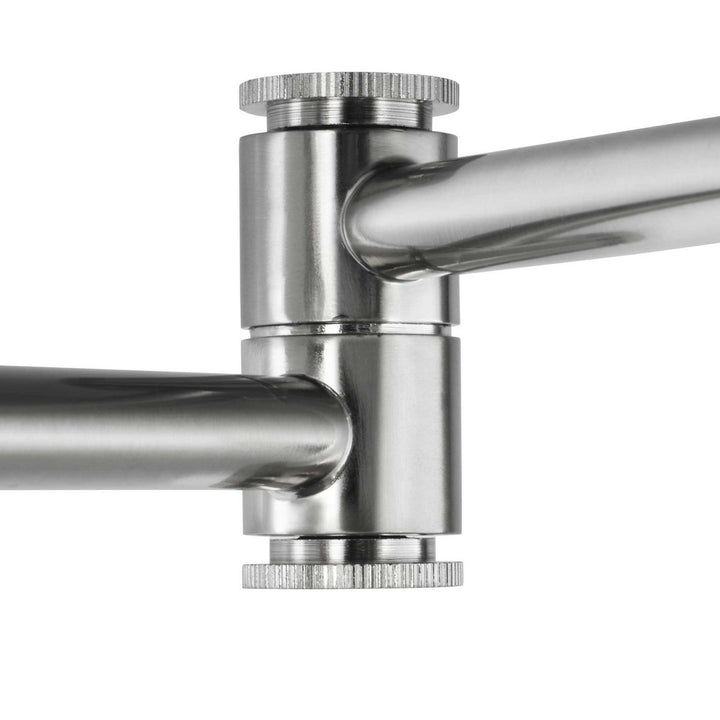 Progress Lighting P710085-009 Hinton One Light Swing Arm Wall Lamp Lamp Pewter, Nickel, Silver