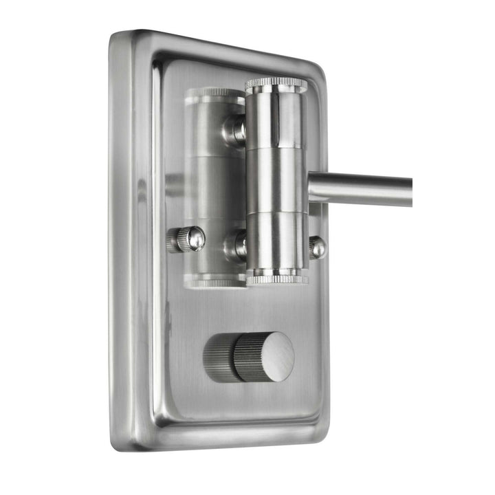 Progress Lighting P710085-009 Hinton One Light Swing Arm Wall Lamp Lamp Pewter, Nickel, Silver