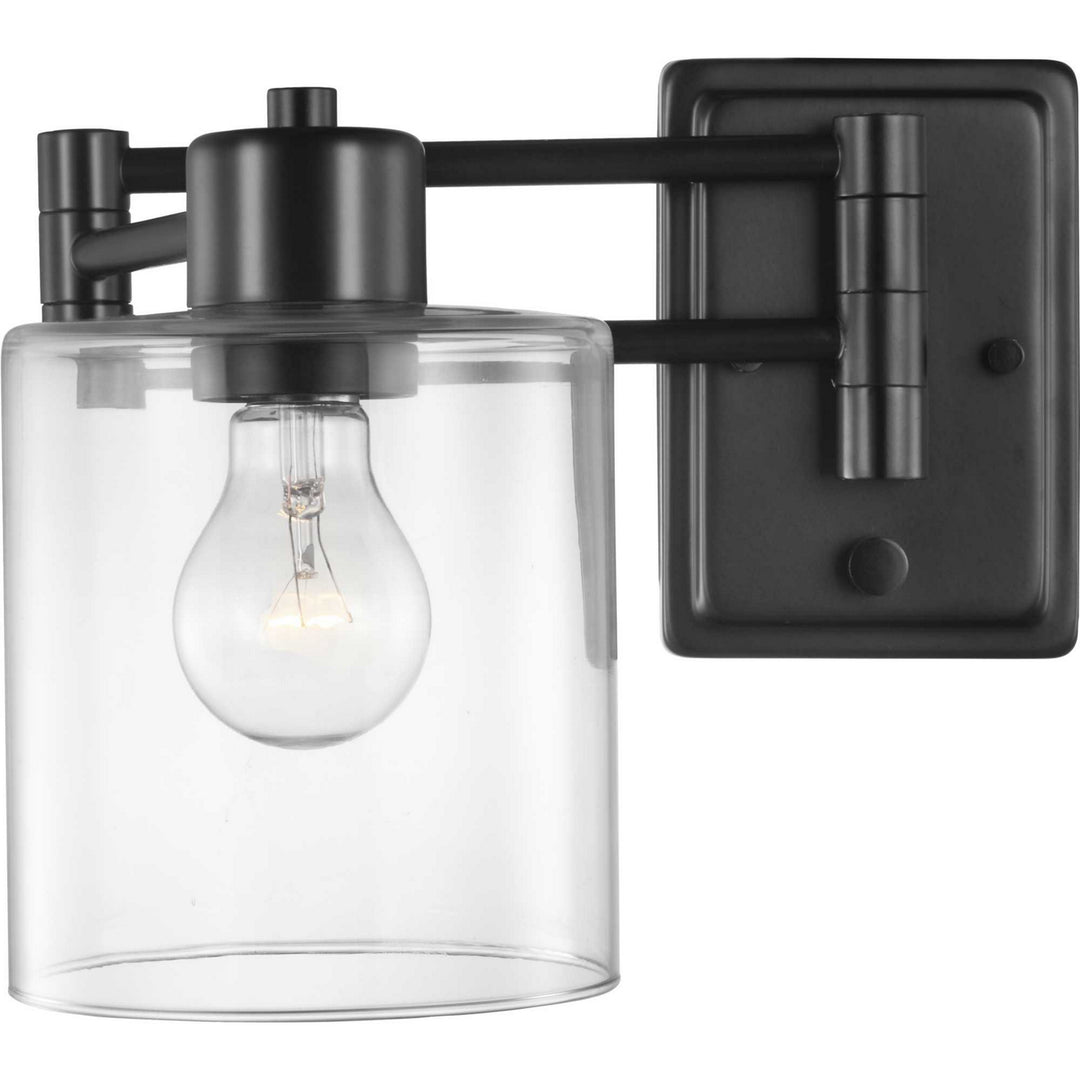 Progress Lighting P710086-031 Milner One Light Swing Arm Wall Lamp Lamp Black