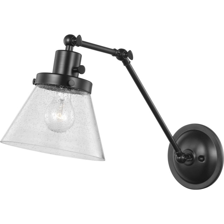 Progress Lighting P710094-031 Hinton One Light Swing Arm Wall Lamp Lamp Black