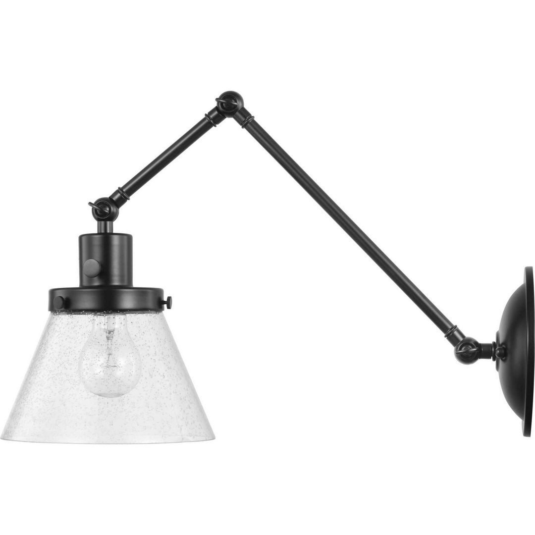 Progress Lighting P710094-031 Hinton One Light Swing Arm Wall Lamp Lamp Black