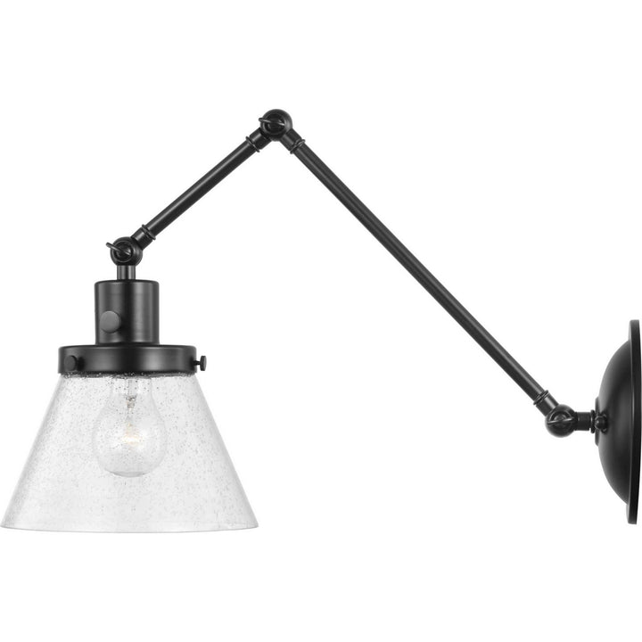 Progress Lighting P710094-031 Hinton One Light Swing Arm Wall Lamp Lamp Black