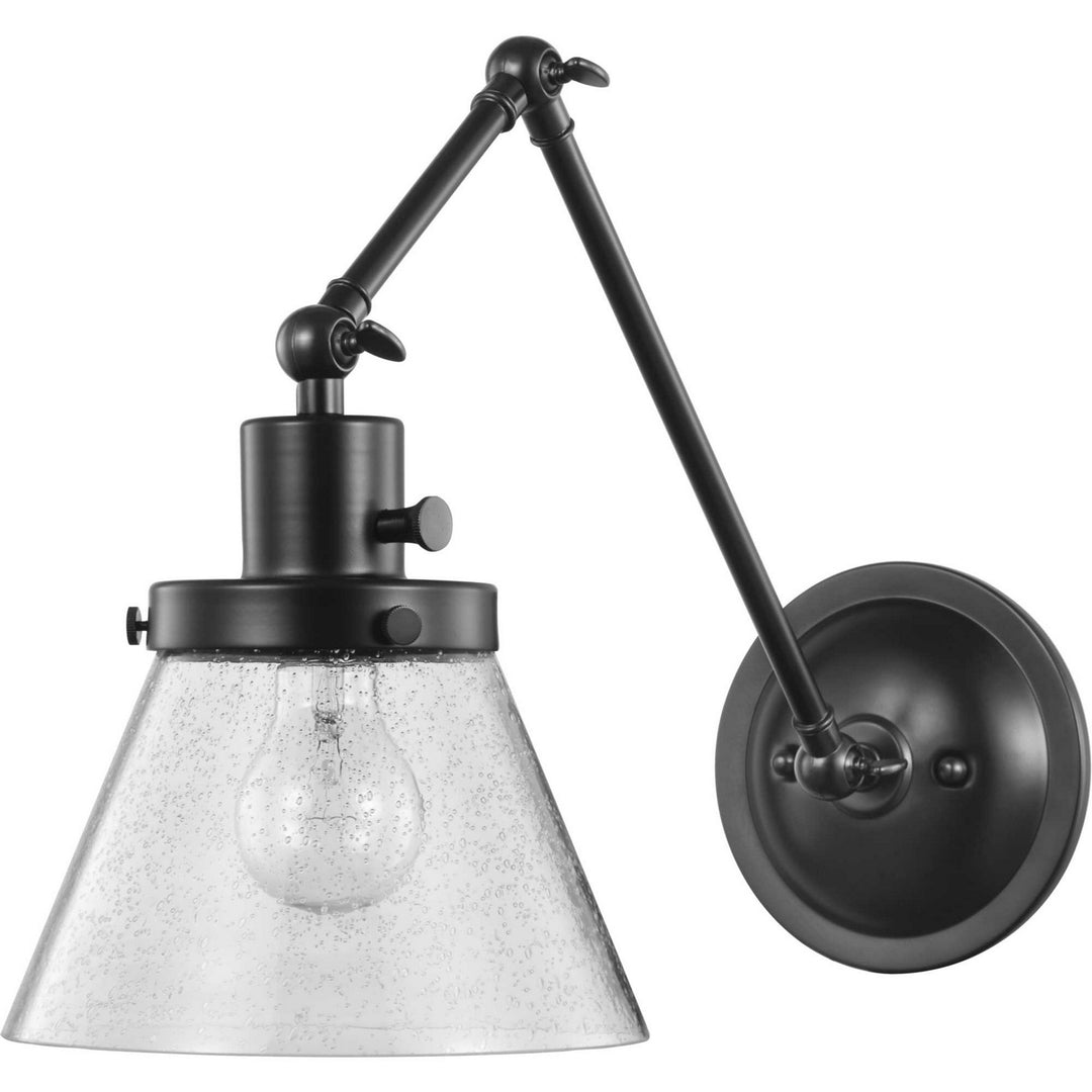 Progress Lighting P710094-031 Hinton One Light Swing Arm Wall Lamp Lamp Black
