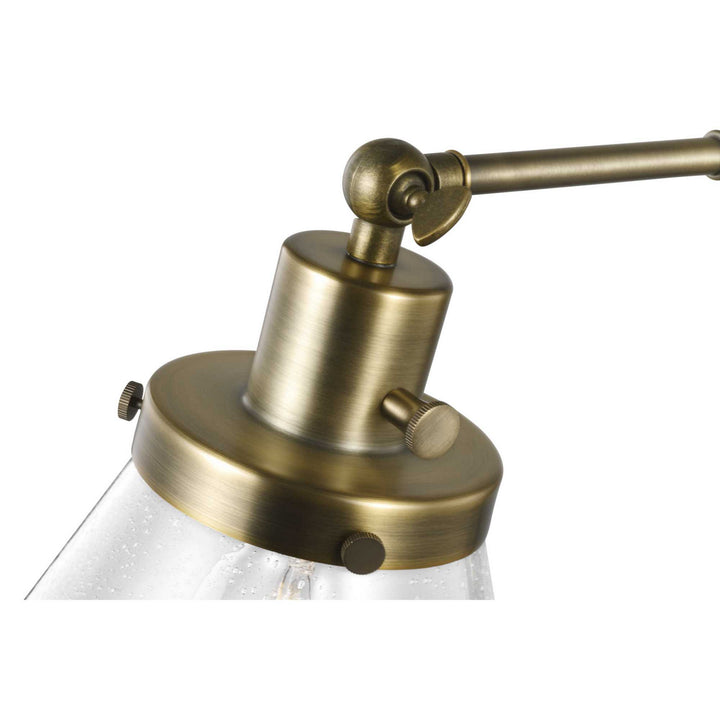 Progress Lighting P710094-163 Hinton One Light Swing Arm Wall Lamp Lamp Brass
