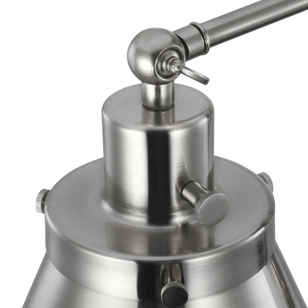 Progress Lighting P710095-009 Hinton One Light Swing Arm Wall Lamp Lamp Pewter, Nickel, Silver