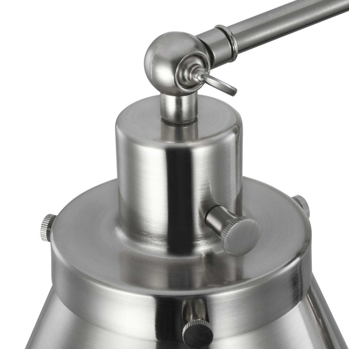 Progress Lighting P710095-009 Hinton One Light Swing Arm Wall Lamp Lamp Pewter, Nickel, Silver