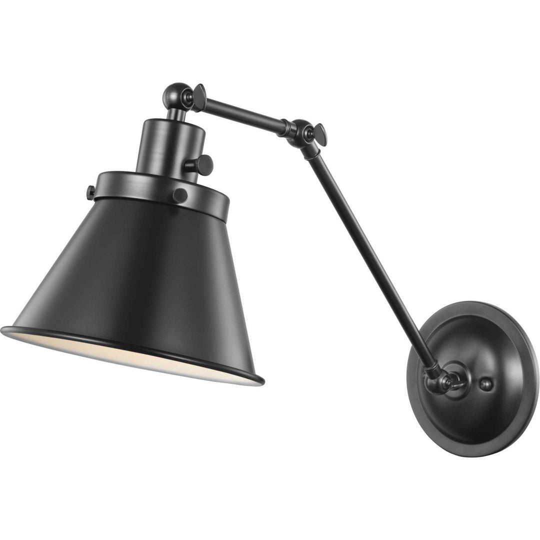Progress Lighting P710095-031 Hinton One Light Swing Arm Wall Lamp Lamp Black