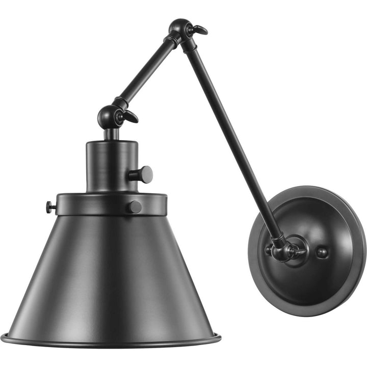 Progress Lighting P710095-031 Hinton One Light Swing Arm Wall Lamp Lamp Black
