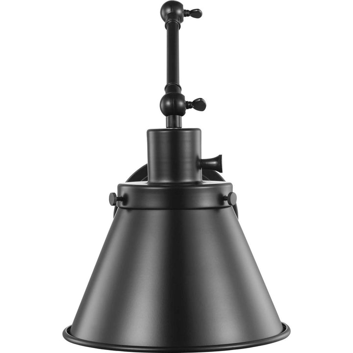 Progress Lighting P710095-031 Hinton One Light Swing Arm Wall Lamp Lamp Black
