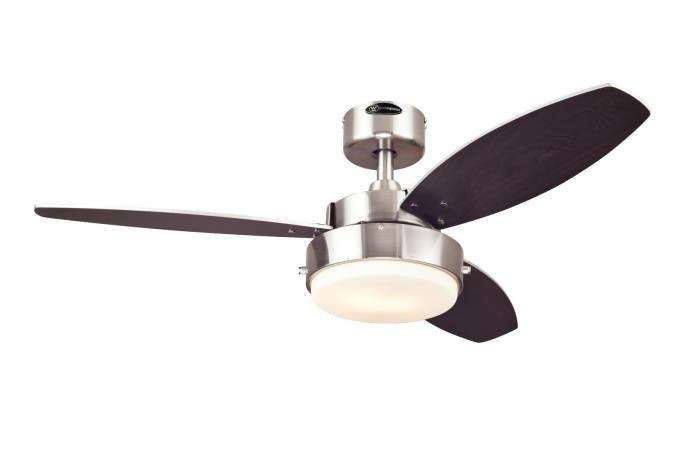 Westinghouse Alloy 7221600 Ceiling Fan - Brushed Nickel, Beech / Wengue/