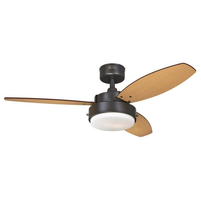 Westinghouse Alloy 7222500 Ceiling Fan - Oil Rubbed Bronze, Walnut / Family Oak/