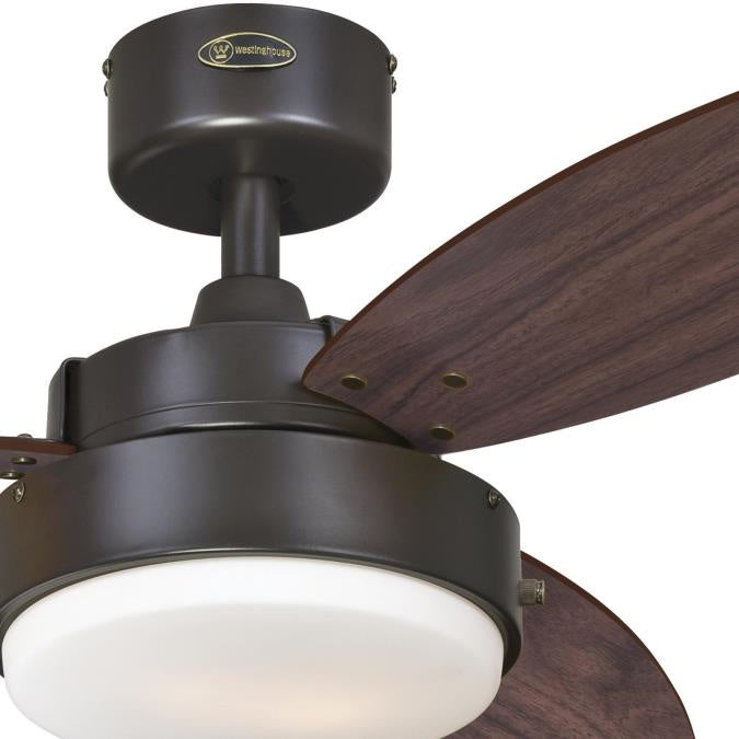 Westinghouse Alloy 7222500 Ceiling Fan - Oil Rubbed Bronze, Walnut / Family Oak/